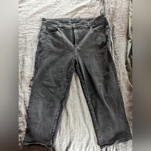 Universal Standard black straight leg jeans